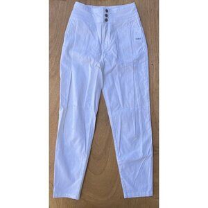 J Brand Women's JB002961 Carey High Rise Tapered White Jeans Size 26